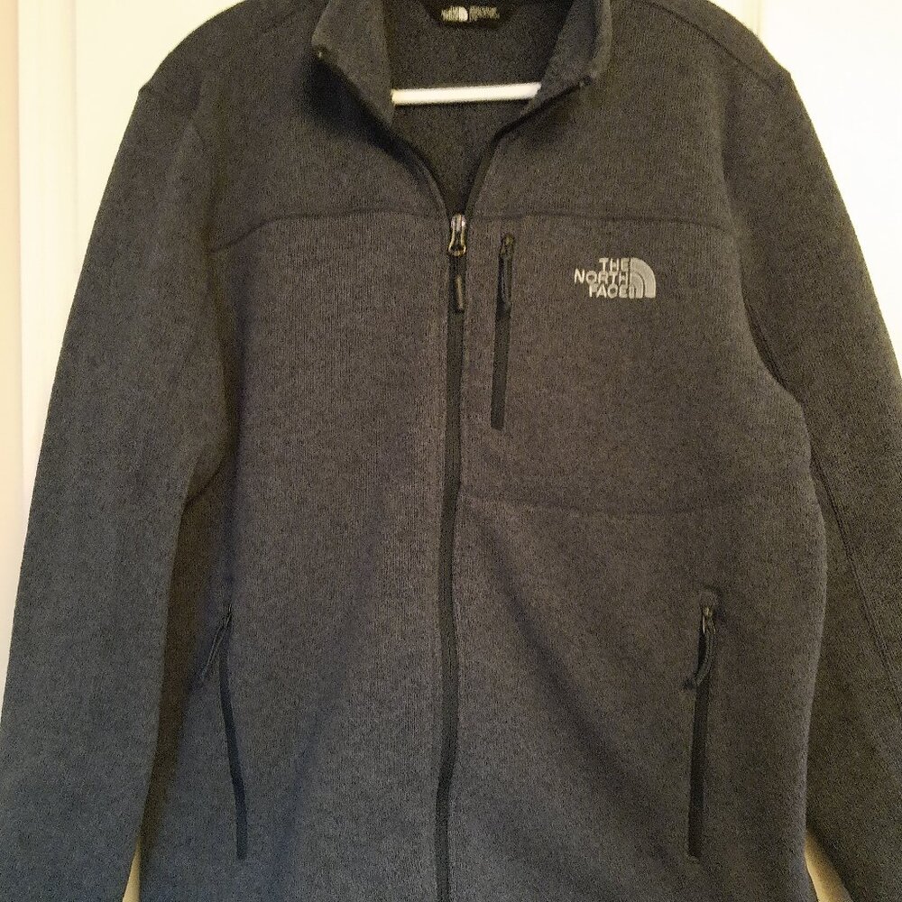 The North Face Blue Full Zip Fleece Jacket Men's LARGE